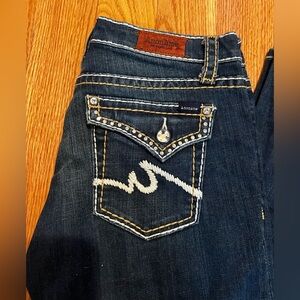 Anoname Dark Blue Embellished Jeans